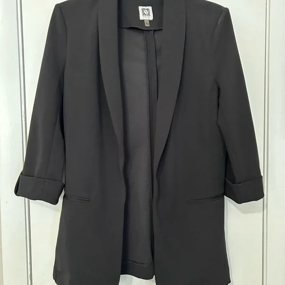 Anne Klein Black Shawl Collar Blazer - Picture 1 of 5